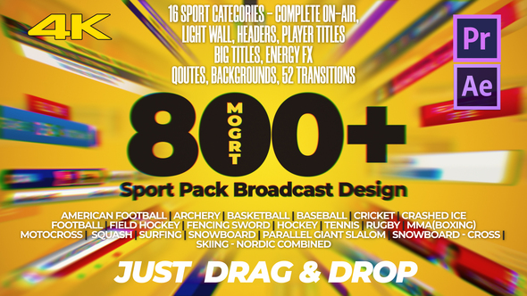 Sport Pack - Broadcast Design MOGRT