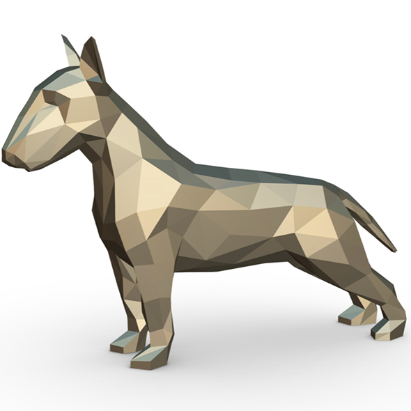 bull terrier figure - 3Docean 32095943