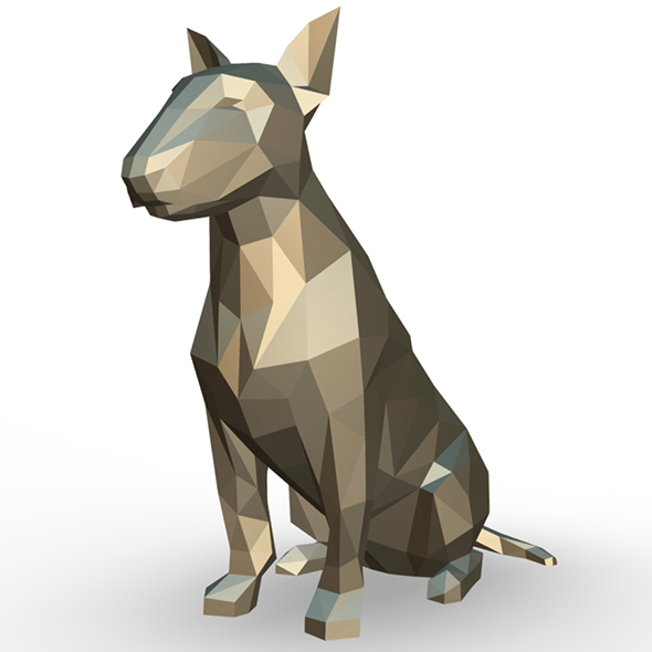 bull terrier figure - 3Docean 32095959