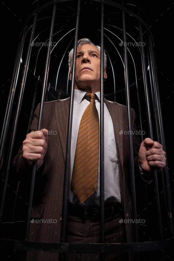 Men in cell.  - Stock Photo - Images