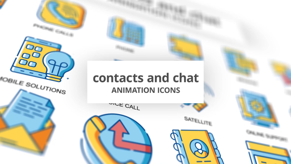Contacts & Chat - Animation Icons