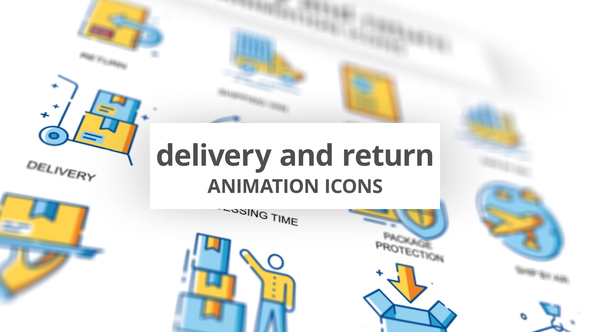 Delivery & Return - Animation Icons