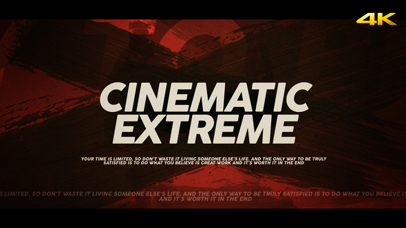 Cinematic Extreme Trailer for Premiere Pro
