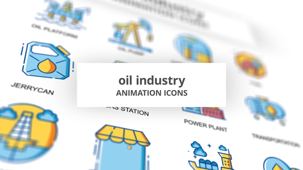 Oil industry - Animation Icons