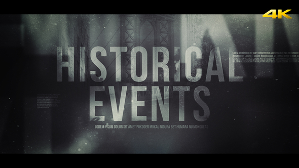 Historic Events for Premiere Pro