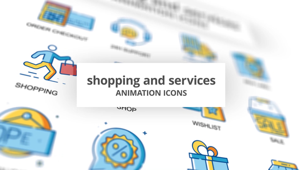 Shopping & Services - Animation Icons