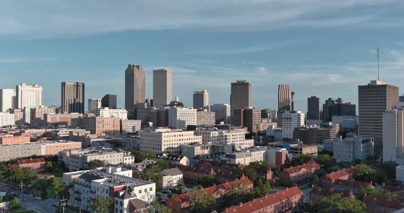 Aerial of New Orleans cityscape alt