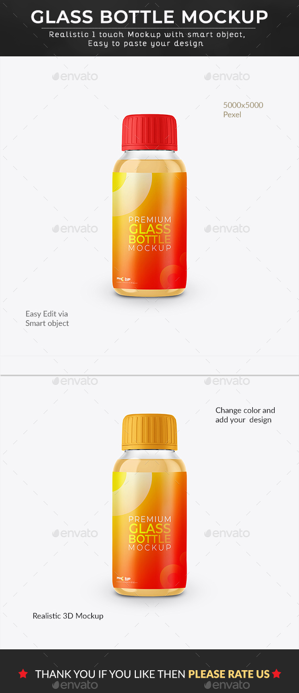 Download Premium Glass Bottle Mockup By Mockupcrew Graphicriver