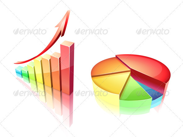 Shiny bar and pie chart - Concepts Business