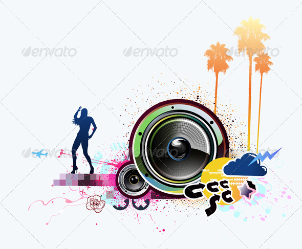 Abstract party background - Backgrounds Decorative