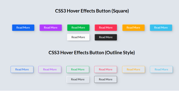 CSS3 Hover Effects Button