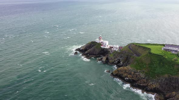 Aerial View of Baily Lighthouse, Howth North Dublin