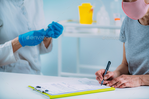 Coronavirus Vaccination for Seniors. - Stock Photo - Images