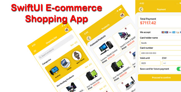 [DOWNLOAD]SwiftUI E-Commerce Shopping App Template