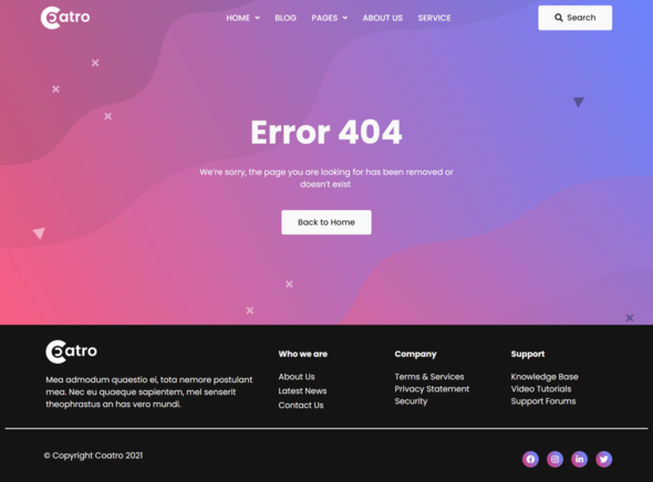 Coatro - Digital Agency Elementor Template Kit