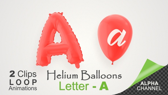 Balloons With Letter – A