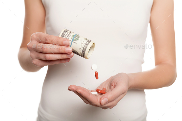 Paid medicine.  - Stock Photo - Images