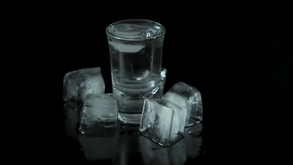 Chilled alcohol. alt