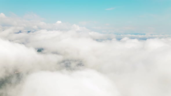 Flying in the Clouds Flying in the Clouds. The Clouds Are Moving on Camera. Flying Through the Cloud alt