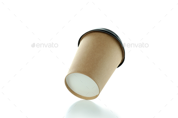 Blank paper cup isolated on white background Stock Photo by AtlasComposer