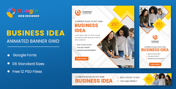 Business Idea Animated Banner Google Web Designer