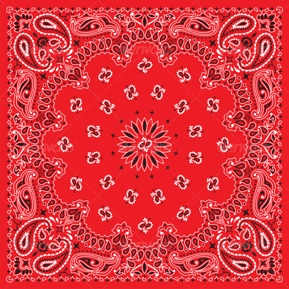 Colorful Bandana - Flourishes / Swirls Decorative