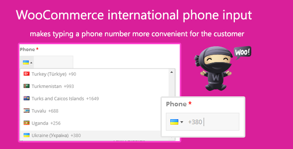 WooCommerce international phone - CodeCanyon 7960098