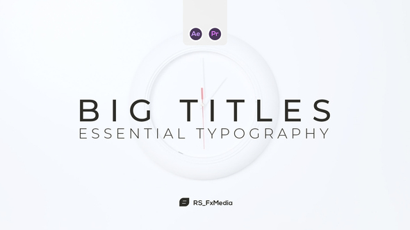 Big Titles | Essential Typography  | MOGRT