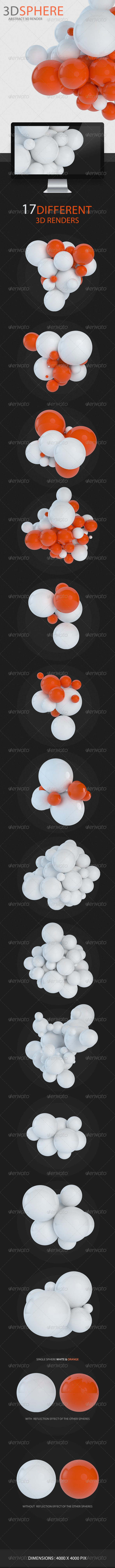 3D Sphere Abstract Render - 3D Backgrounds