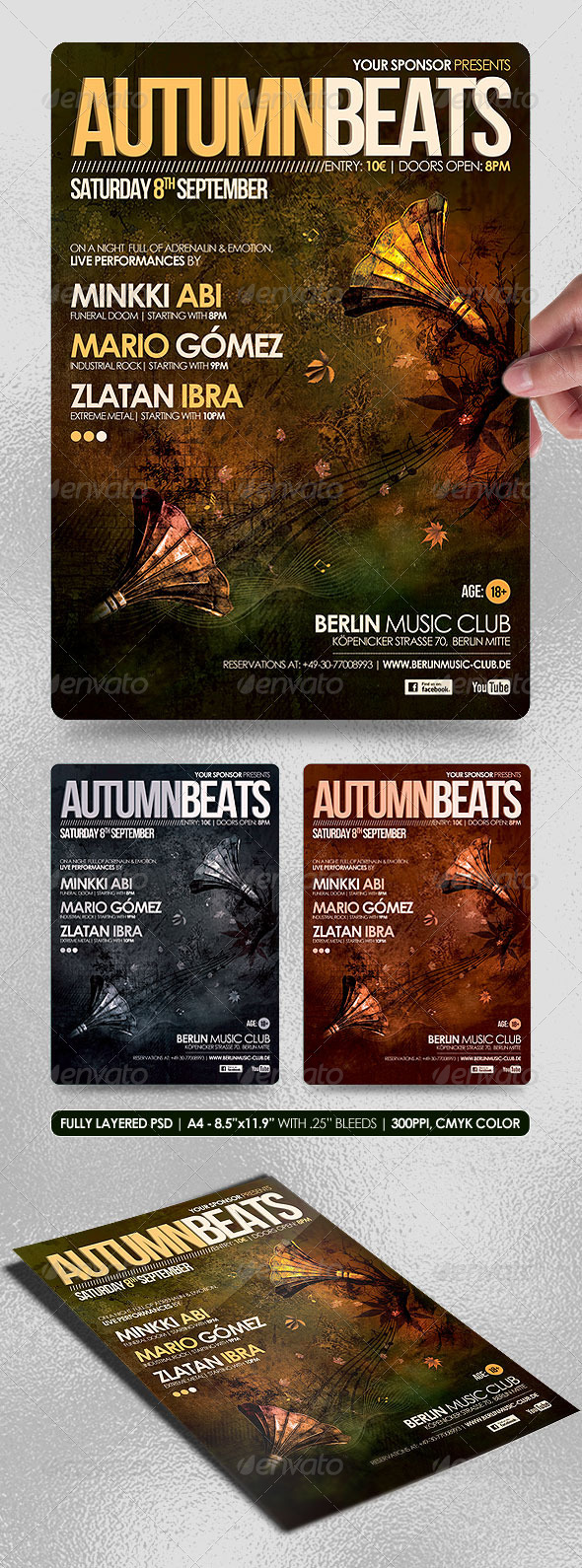 Autumn Beats Poster/Flyer - Concerts Events