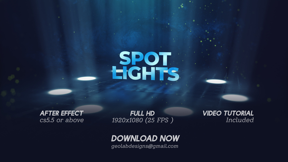 Spot Lighting Titles - VideoHive 32172618