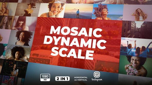 Mosaic Dynamic Scale - VideoHive 32173671