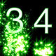 Numbers Revealed by Stars Green Style Numbers Revealed by Stars Green Style - VideoHive Item for Sale