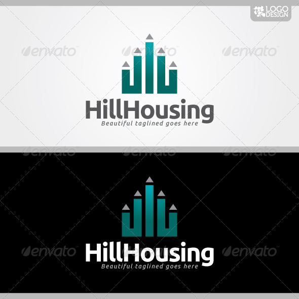 Hill Housing - Buildings Logo Templates