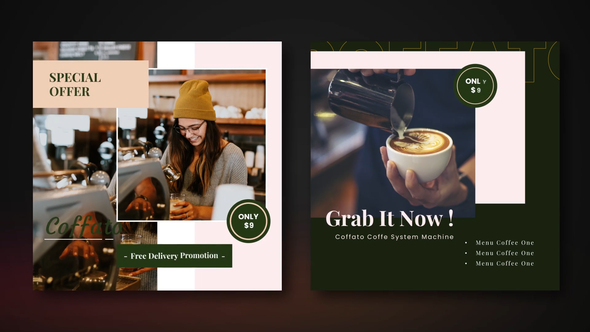 Coffee Shop Promo - VideoHive 32182550