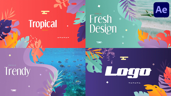 Tropical Promo Slideshow | After Effects