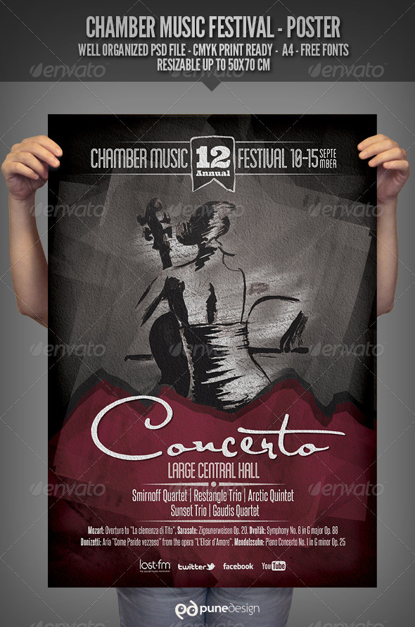 Chamber Music Festival - Poster - Concerts Events