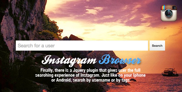 Jquery Instagram Browser - CodeCanyon 2912558