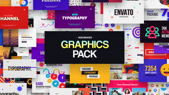 Videomaker Graphics Pack - VideoHive 32196607