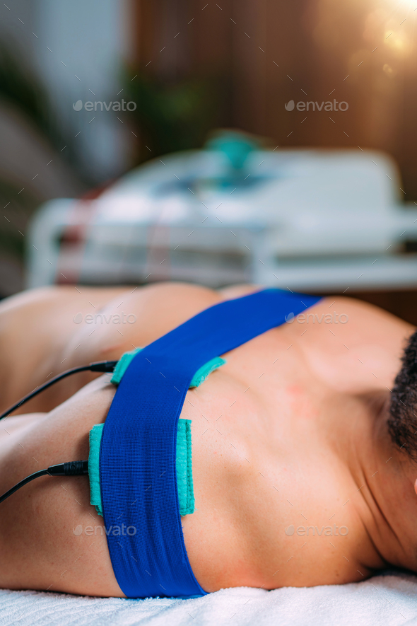 Shoulder Physical Therapy with TENS Electrode Brace Pads