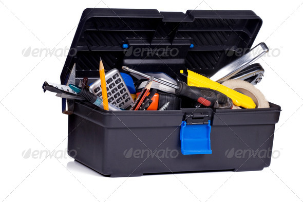 toolbox on white background Stock Photo by seregam | PhotoDune