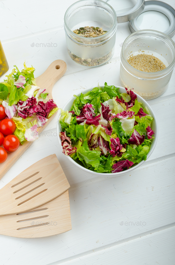 Preparation of mixed vegetable salad Stock Photo by PeteerS PhotoDune