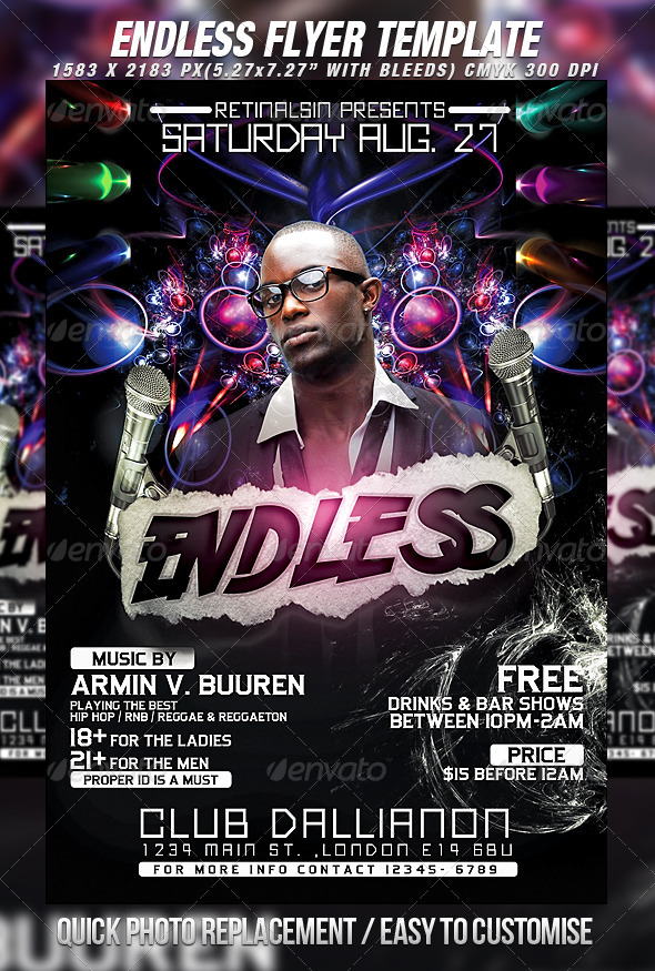 Endless Flyer Template - Clubs & Parties Events