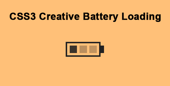 CSS3 Creative Battery Loading