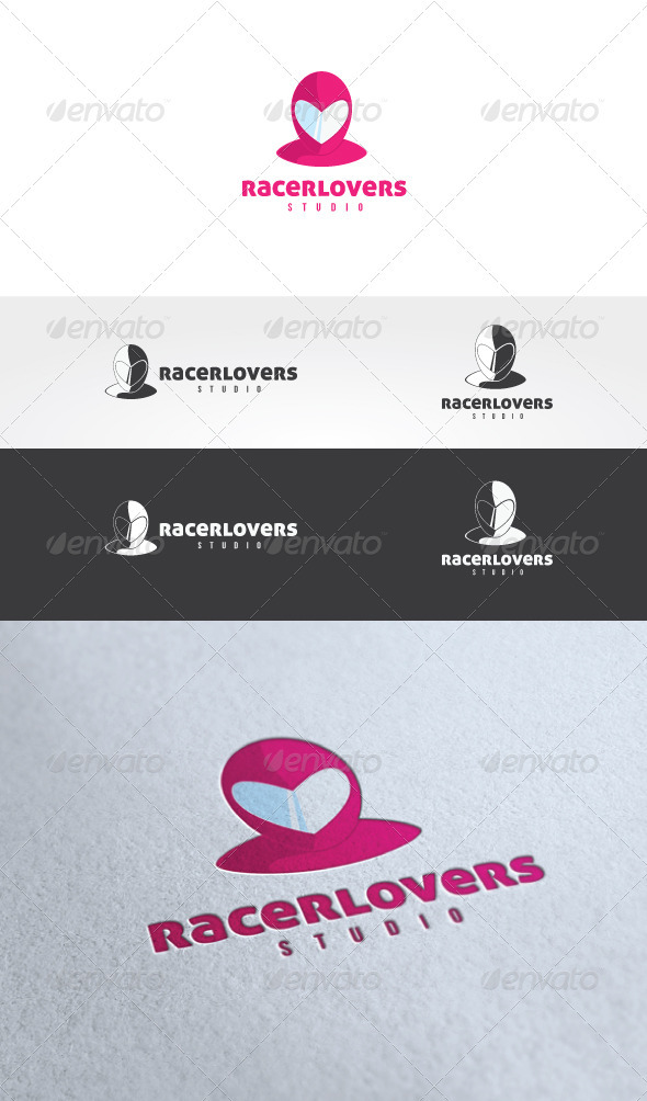 Racer Lovers Logo Template - Humans Logo Templates