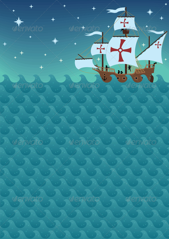 Sailboat Background - Backgrounds Decorative