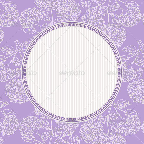 Vector Floral Frame - Backgrounds Decorative