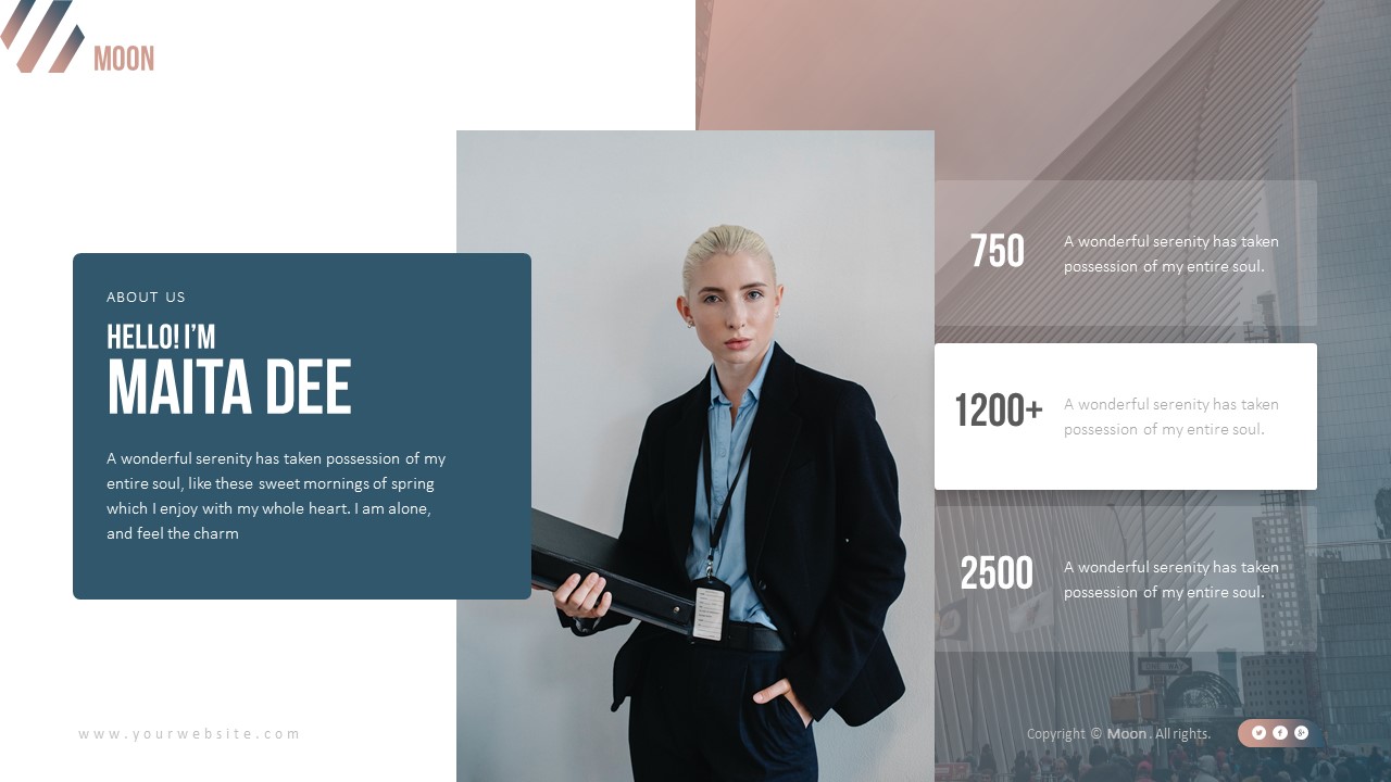 Moon Company PowerPoint, Presentation Templates | GraphicRiver
