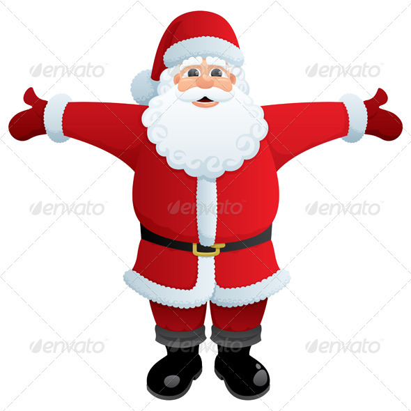 Santa Hug - People Characters