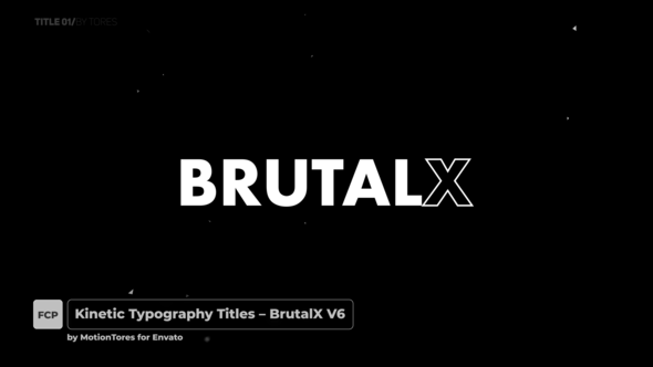 Kinetic Titles - BrutalX \ FCPX